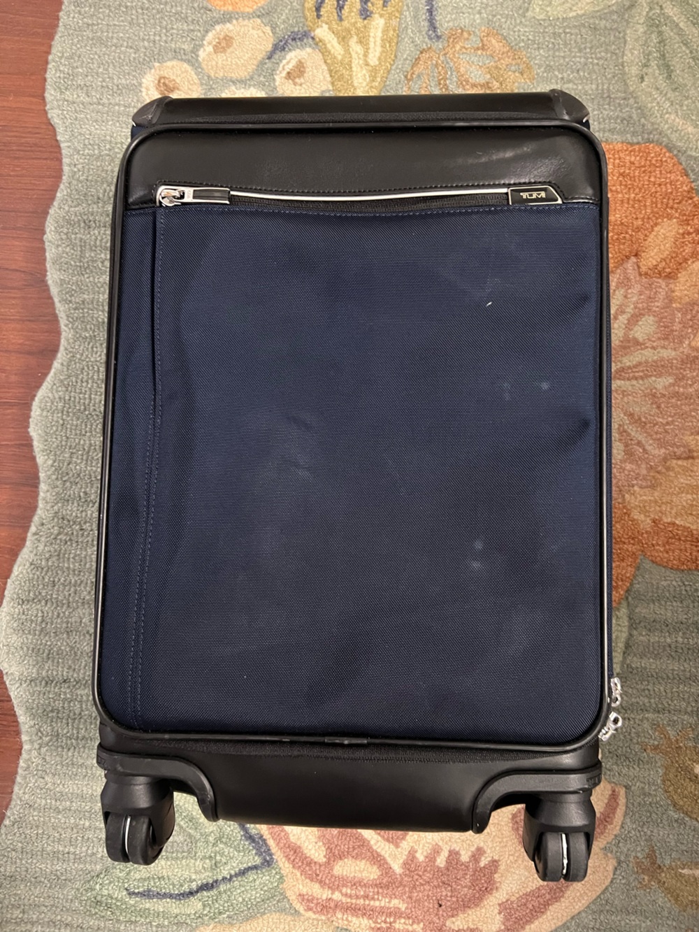 Tumi Navy Arrive Carry on Suitcase